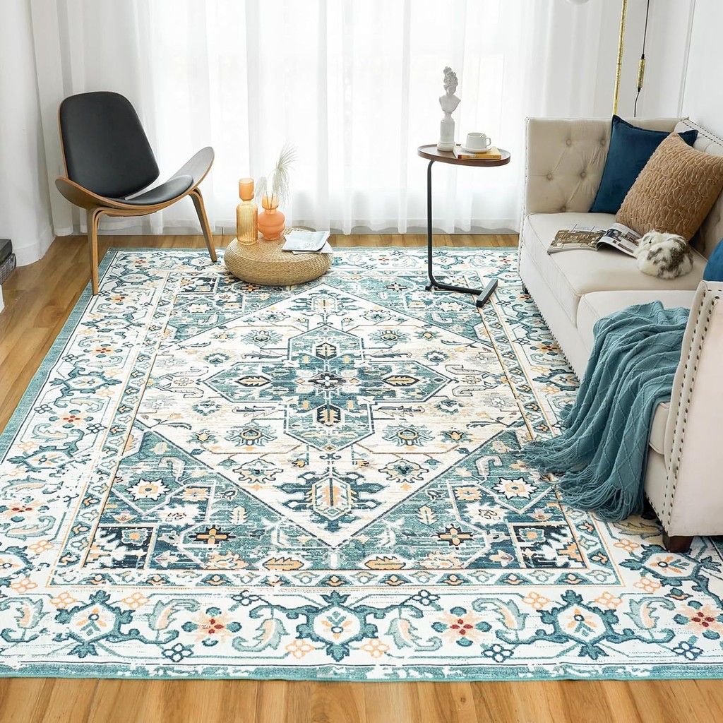 200 * 300cm Nordic Persian Home Carpet Household Living Room Full of Dirt-Resistant Anti-Slip Floor Mats Easy Care Bedroom Bedside Blan