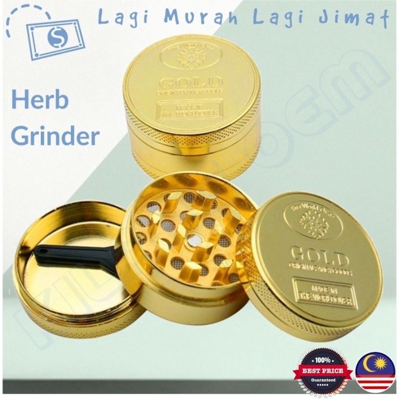 Gold Mixer Alloy Herbal Herb Spice Crusher Accessories Leaf Cutter