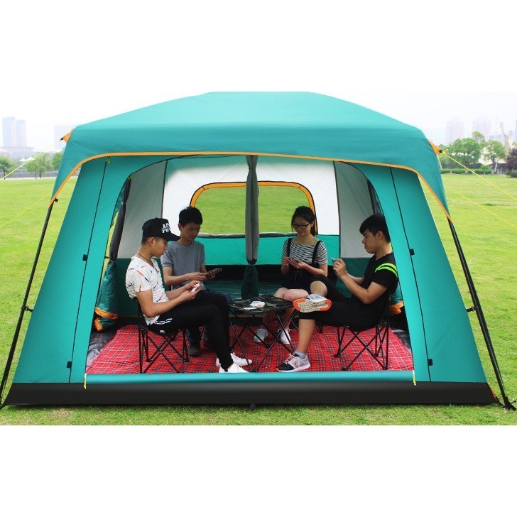 🍳TRS🍳 khemah unta Camel Tent 3-4 person large khemah Camping Waterproof Portable Family Tents for Outdoor Hiking 露营帐篷