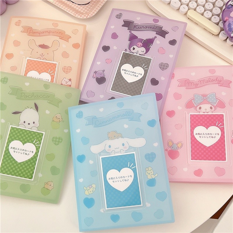 128 Slots Sanrio Photo Album PP Card Holder Large Capacity Idol Photocard Collection Book Polaroid Ticket Organizer / raya