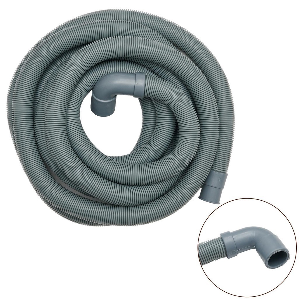 (MULSTORE) New 4Metre Extra Long Drain Hose Waste Pipe For Washing Machine Dishwasher