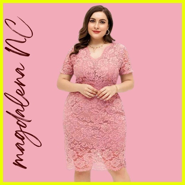 【Latest Style】 Apparels Online OLD ROSE DRESS COLLECTION XL wedding ninang dress formal dress plus