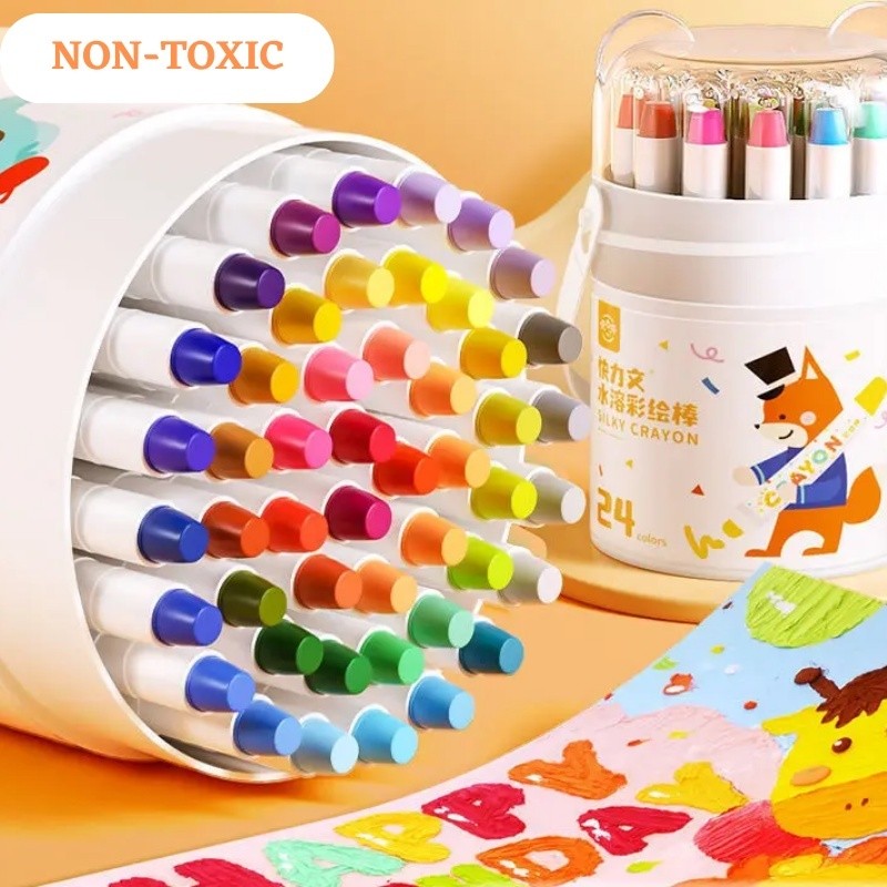 48 Colour Non Toxic Colouring Painting Oil Pastel Crayon For Kids Washable Drawing Art Krayon