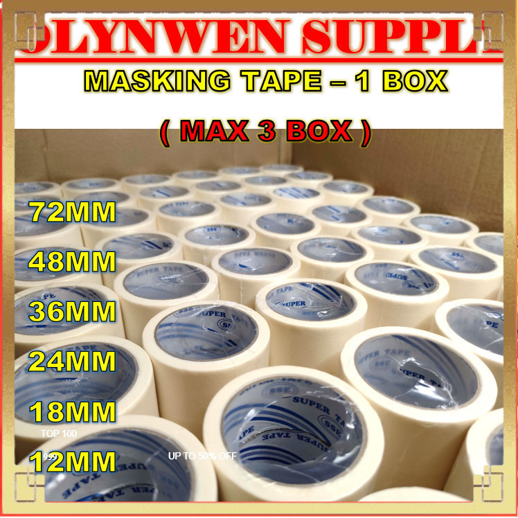 Masking Tape [in Carton] Paper Painting tape Premium Industry grade quality