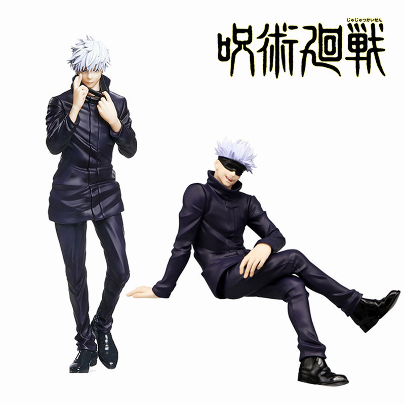 2 Styles Jujutsu Kaisen Gojo Satoru Action Figures PVC Anime Model 13cm Statue Doll Collectible Children Toys Fans Friends Gift
