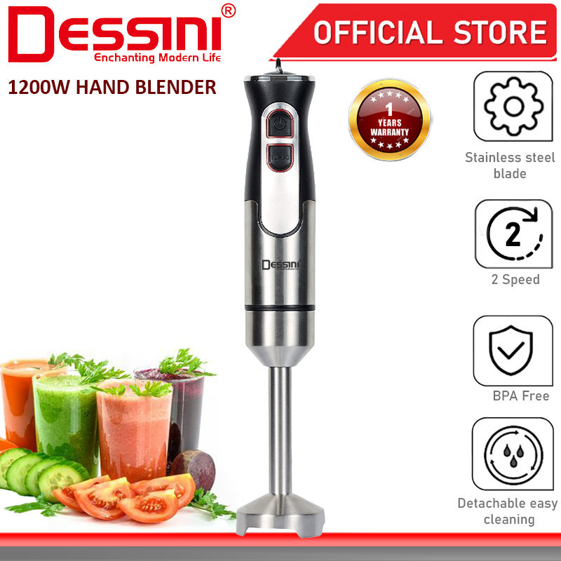 DESSINI ITALY Hand Blender Chopper Mixer Grinder Juicer Food Processor Stainless Steel Knife Blade / Pengisar