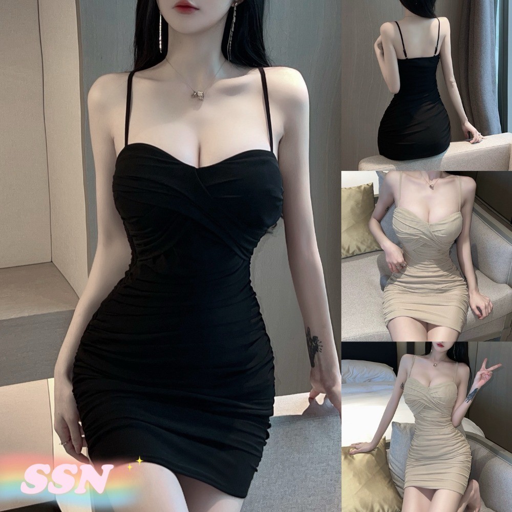 (Shipped From Thailand) Women's Summer Fashion Long Jumpsuit With Hip Skirt