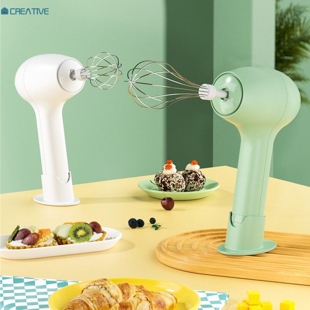 ⚡IN STOCK⚡ Portable Electric Food Mixer Wireless Hand Blender 3 Gear Speeds High Power Dough Blender Egg Beater Baking Kitchen Mixer Tools