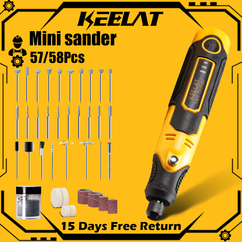 KEELAT Grinder Tool Mini Dremel Drill Electric Grinding Set Milling Polishing Drilling Cutting Engraving