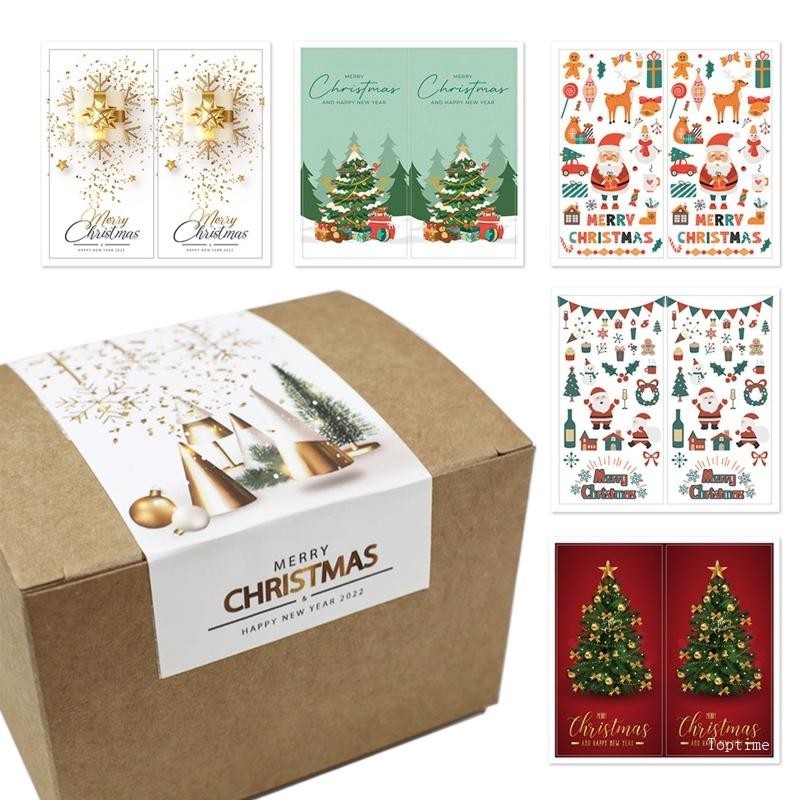 Top 50 Sheets Xmas Package Sealing Sticker Personalised Packages for Online Retailer