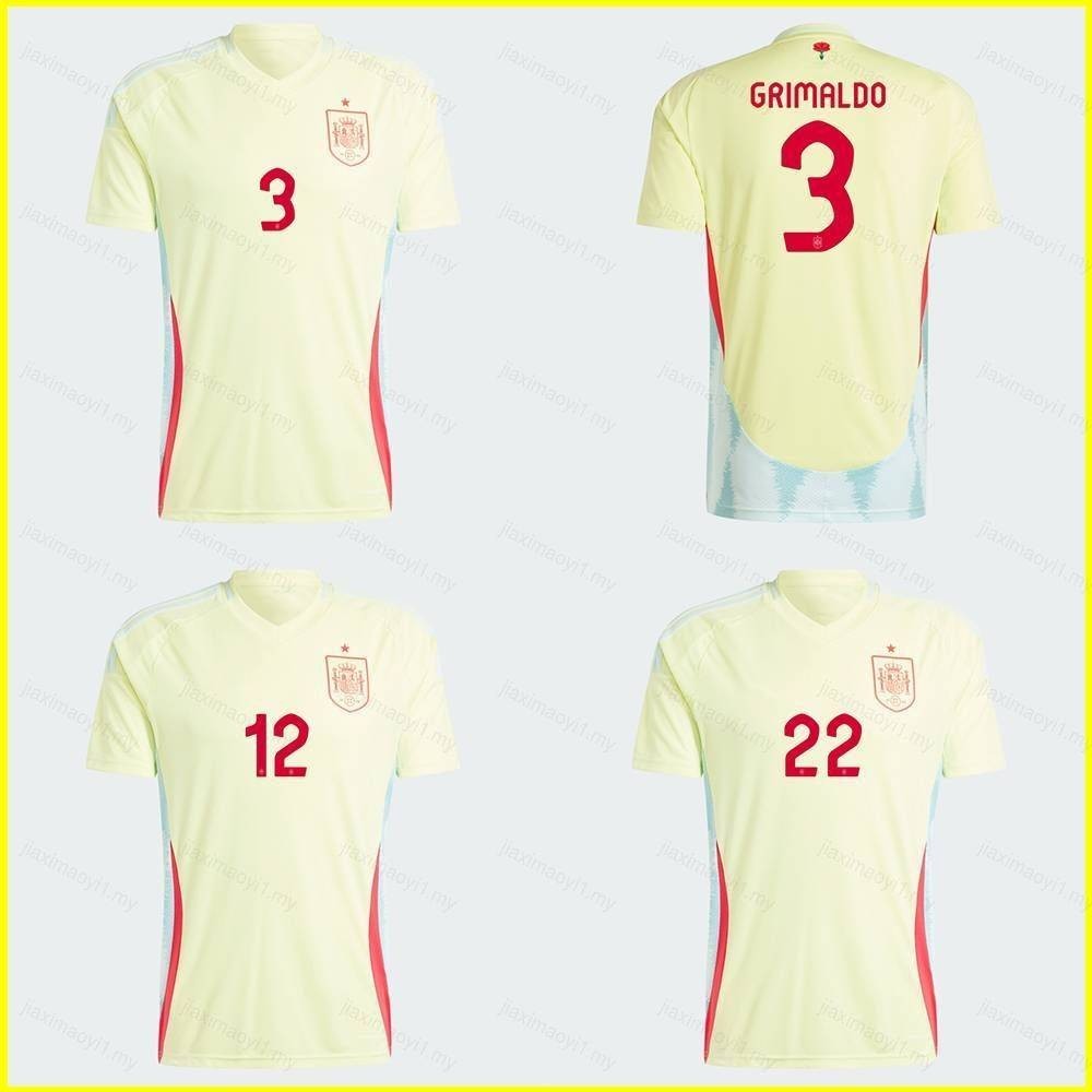 my 2024-2025 Spain national away Jersey Grimaldo Navas Joselu Football Tshirts Child Adult Plus Size