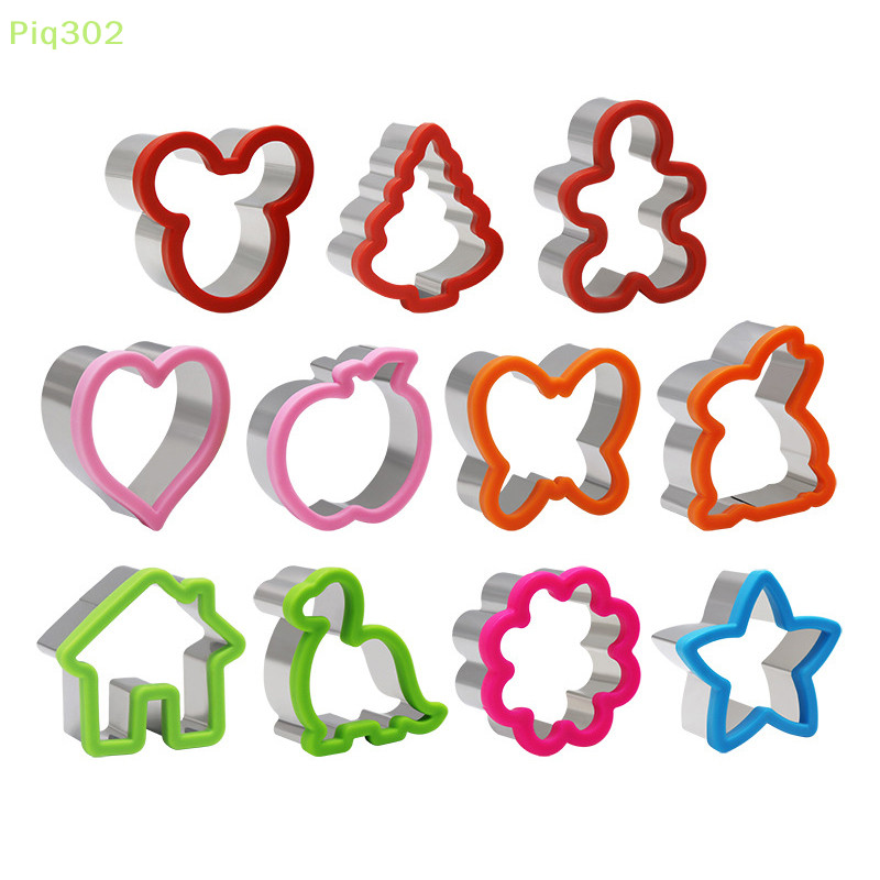 Piq302 Sandwich Cutter Set For Kids Animal Stainless Steel Bread Mould Cookie Cutters MY