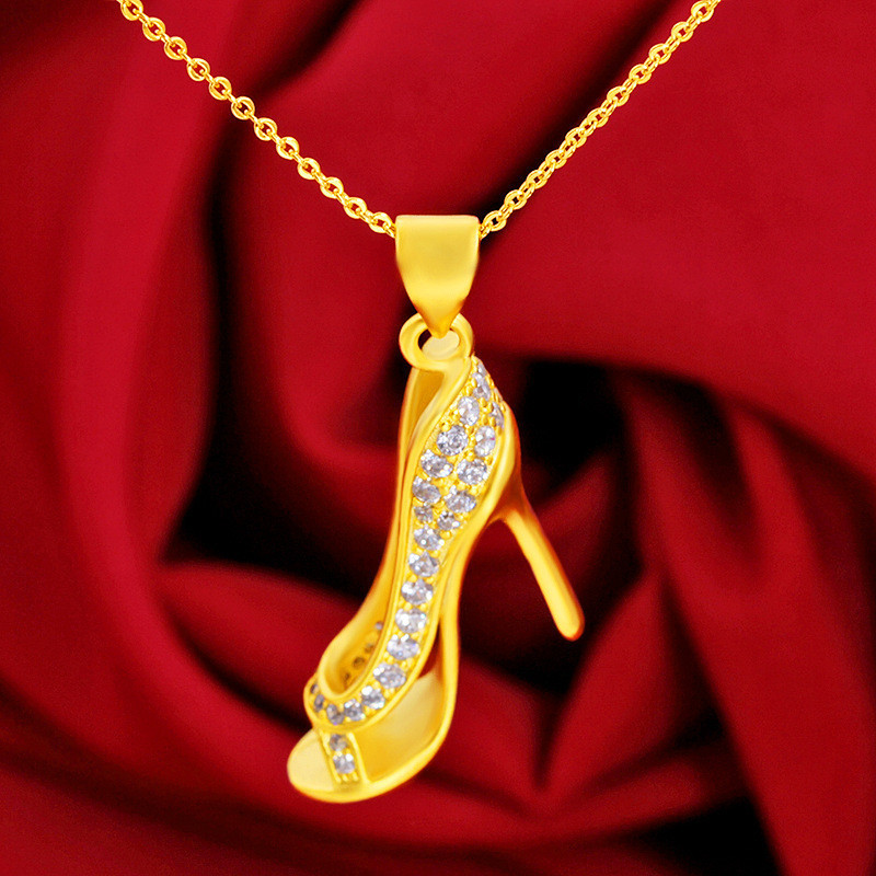 Emas loket 916 High Heel Pendant /Snow White  High Heel Pendant gold 916
