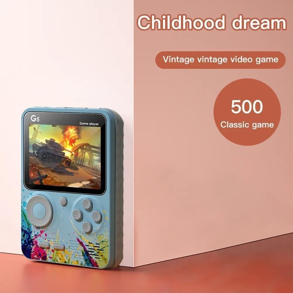 Mini 500 in 1 Game Console Retro FC Handheld Gameboy Mini Game Machine Gaming Konsol permainan tangan AV Out TV Gamebox