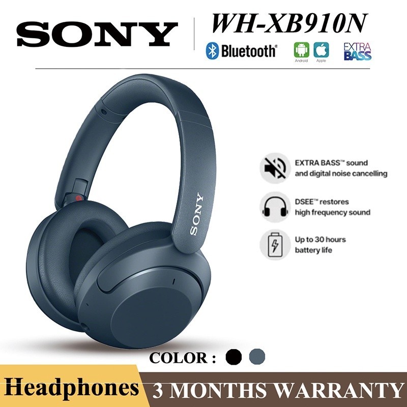 So_ny WH-XB910N True Wireless Bluetooth Headphones Heavy Bass Headset Noise Canceling Headphones