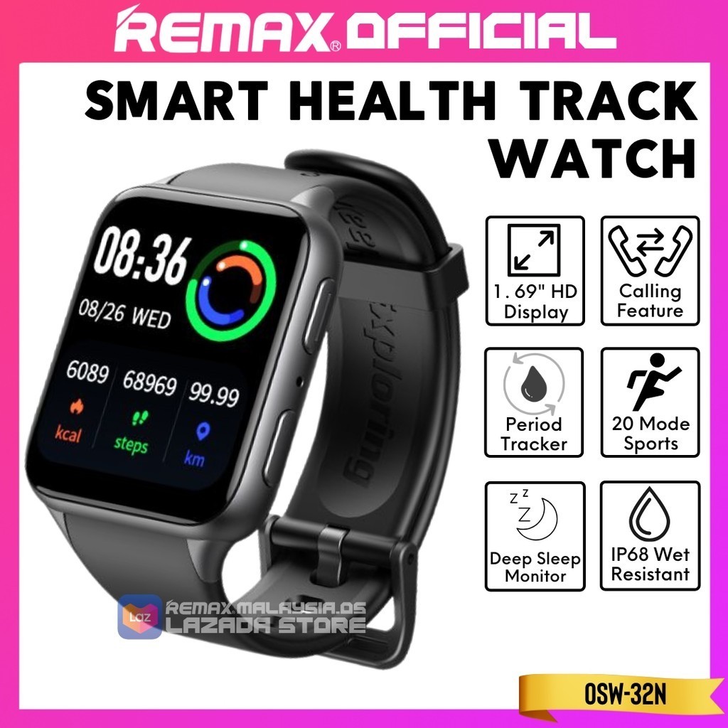 ORAIMO Smartwatch IP68 Smartwatch Waterproof Smartwatch Original Android Watch OSW-32N Jam Smartwatch Android Jam Tangan