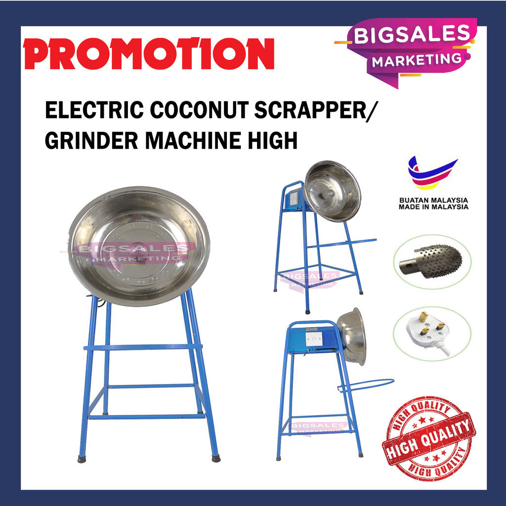 Coconut Machine Electric Coconut Scraper Grinder Machine Stainless Steel / Mesin Parut Kelapa / Mesin Pengolah Kelapa