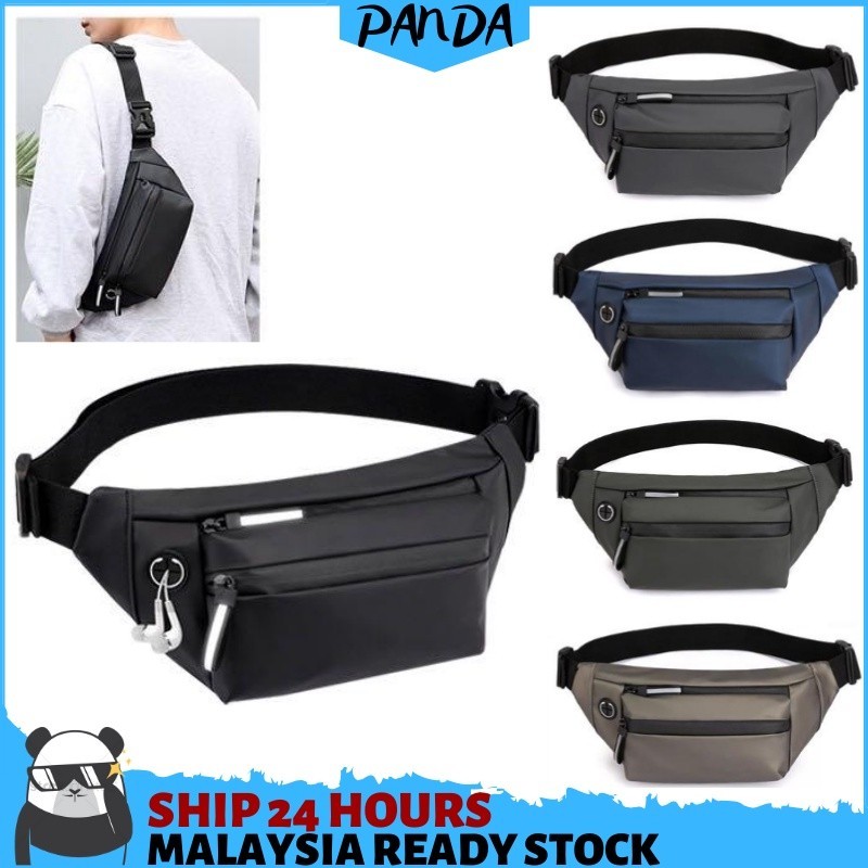 PSB12(Murah) PandaShop Readystock Men chest bag Men waist Bag Men's Shoulder bag lelaki men bag panda bag