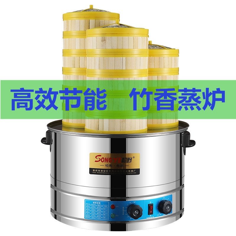 Matsuno Xiaolongbao Steamer Commercial Electric Steamer Gas Small Steamed Bun Machine Steamed Dumpling Bamboo Steamer Breakfast Electric Steamer