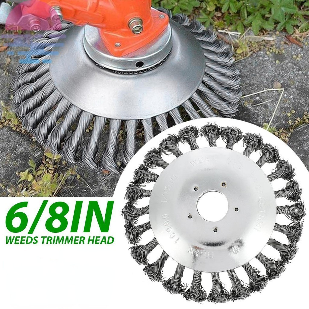 Grass Trimmer Mata Mesin Potong Rumput Bersih Lumut Lawn Mower Derusting Weeding Wheel