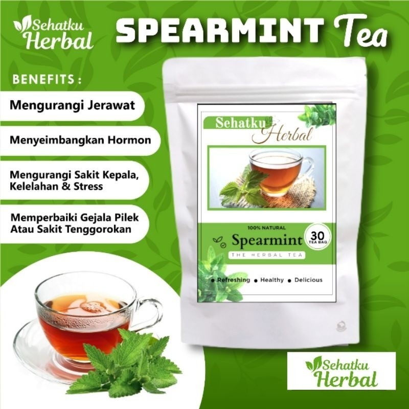 Have Must Spearmint tea / PCOS daun mint isi 20 teh celup & 30 Organic Multi - Image 5