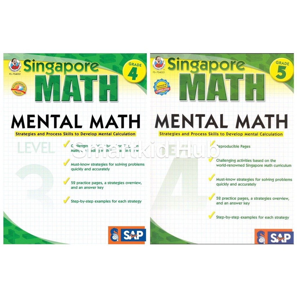 [Physical Book] SAP Singapore Math Mental Math G4/5