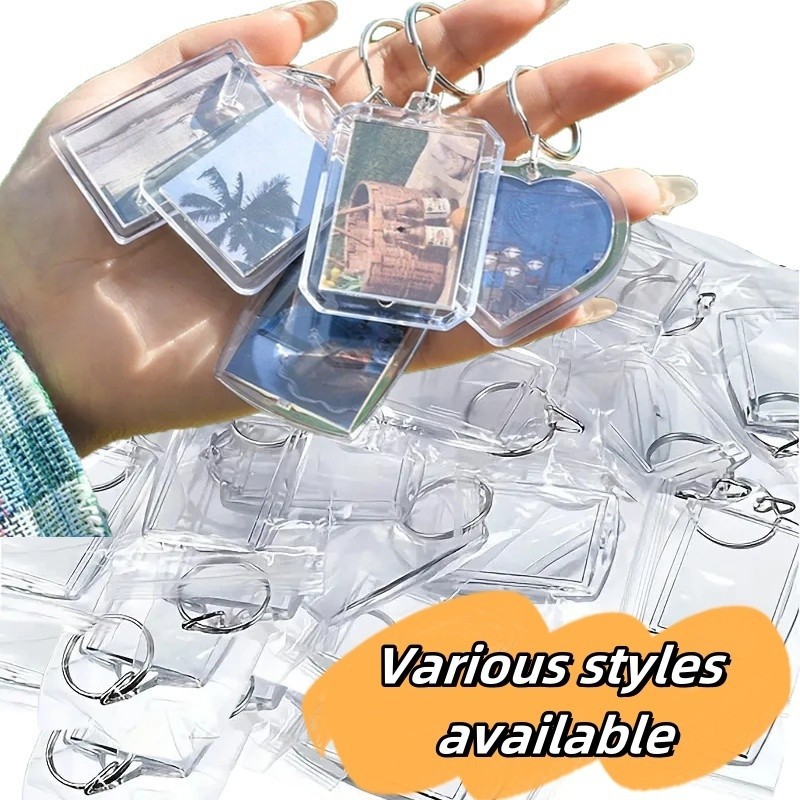 Photo Frame Keychian/Acrylic Keyring/Photo Insert Picture Frame Keyring/Rantai kunci bingkai foto钥匙扣