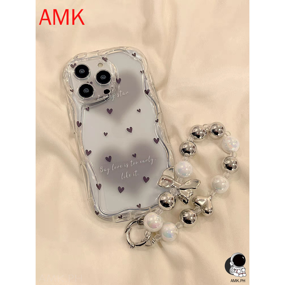 AMK Realme Note 70 60 60X 50 15 15T 14 14T 14X 13 12 11 12X 11X 10 C75 C75X C73 C67 C65 C63 C61 C51 C55 C53 C35 9 8 pro plus 5G clear aesthetic Love Bracelet Wave phone case GNCNY