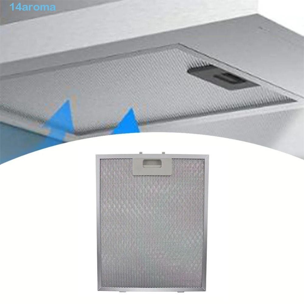 AROMA Cooker Hood Mesh Filter, Oil-proof Silver Kitchen Extractor Fan Filter, Durable Aluminum Mesh Detachable 32*26cm Grease Filter Adults