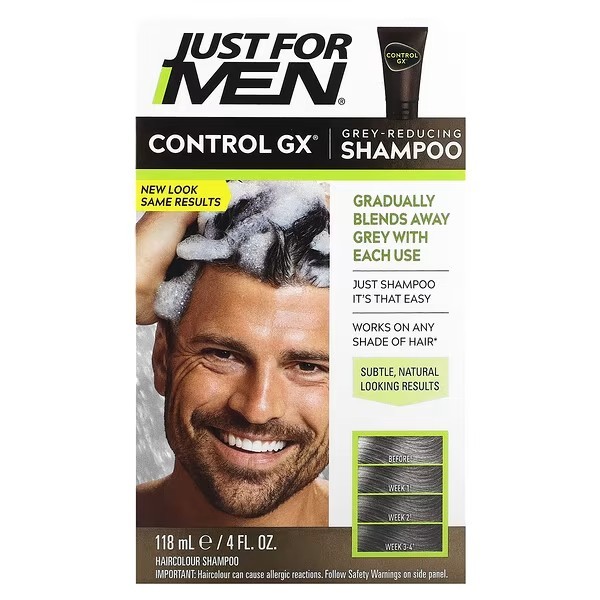 Just for Men, Control GX, Grey Reducing Shampoo, 4 fl oz 