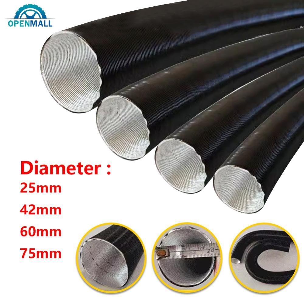 OPENMALL Air Diesel Parking Heater Duct Pipe Tube Hose For Webasto Eberspacher Car Camper 25mm 42mm 60mm 75mm Diameter 50-200cm Length G8P2