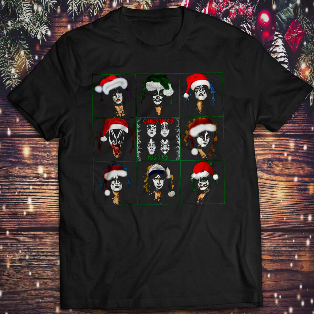 Kiss Vintage Christmas Kisses Shirt Paul Stanley Unisex Rock Tee Memorabilia