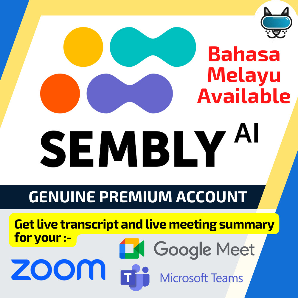 Sembly AI Premium Account Top#1 AI Meeting notes for every meeting Sembly.ai PRO