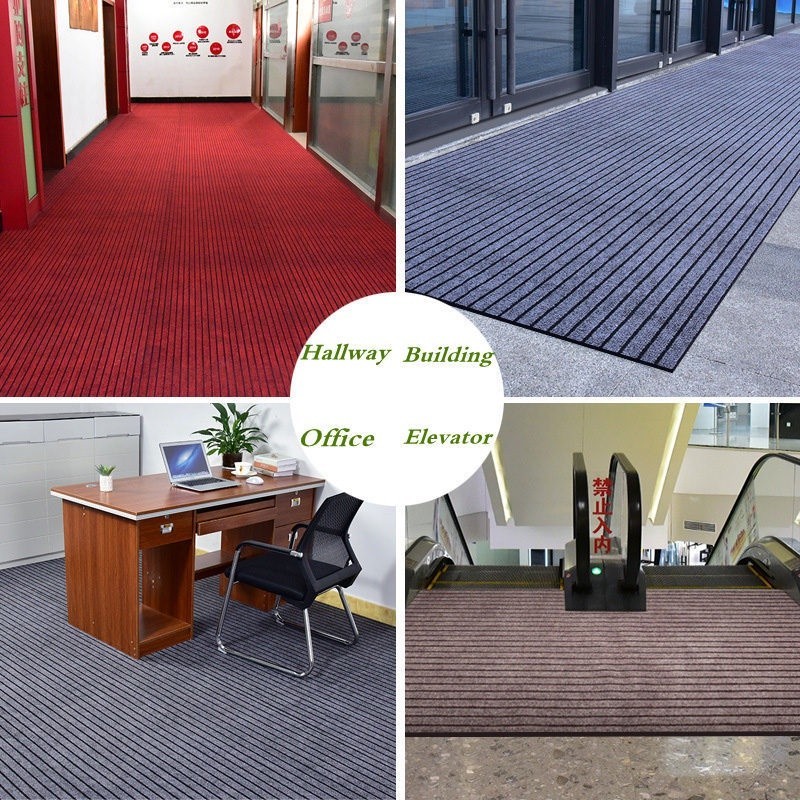 Essential Durable Ship 24HCustomize Commercial Stripe Floor Mat Large Anti Slip Absorbent Entrance Doormat Outdoor Ai... - Image 2