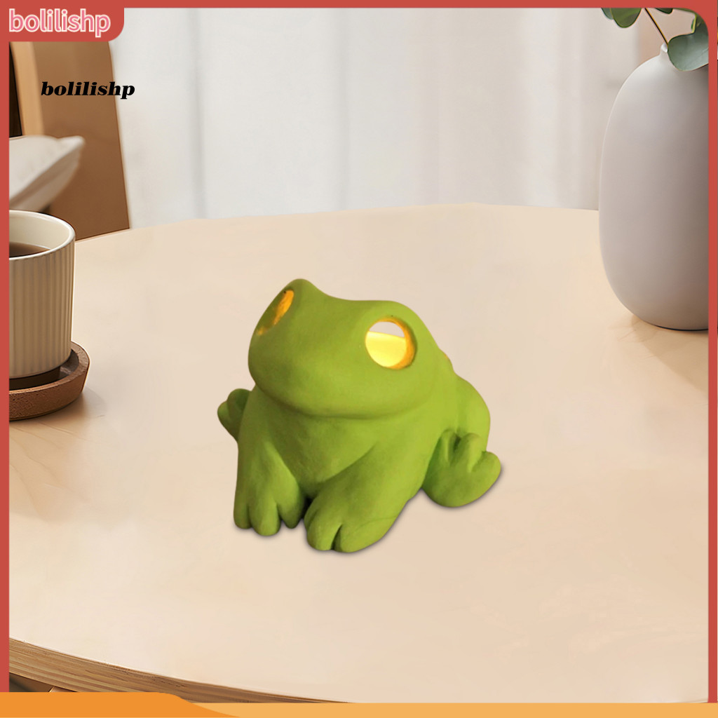 {bolilishp} Frog Shaped Candle Holder Resin Frog Candle Holder Adorable Frog Candle Holder for Party Centerpiece and Bedroom Decor Handcrafted Resin Figurine with Big for Southeas