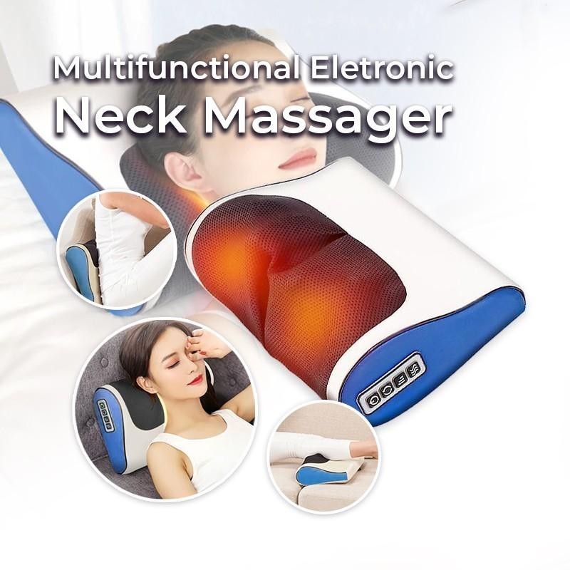 Multifunctional Electronic Neck Shoulder Massager Tired Body Muscle Rest Relax Mesin Urut Rehat Sihat Sengal Badan