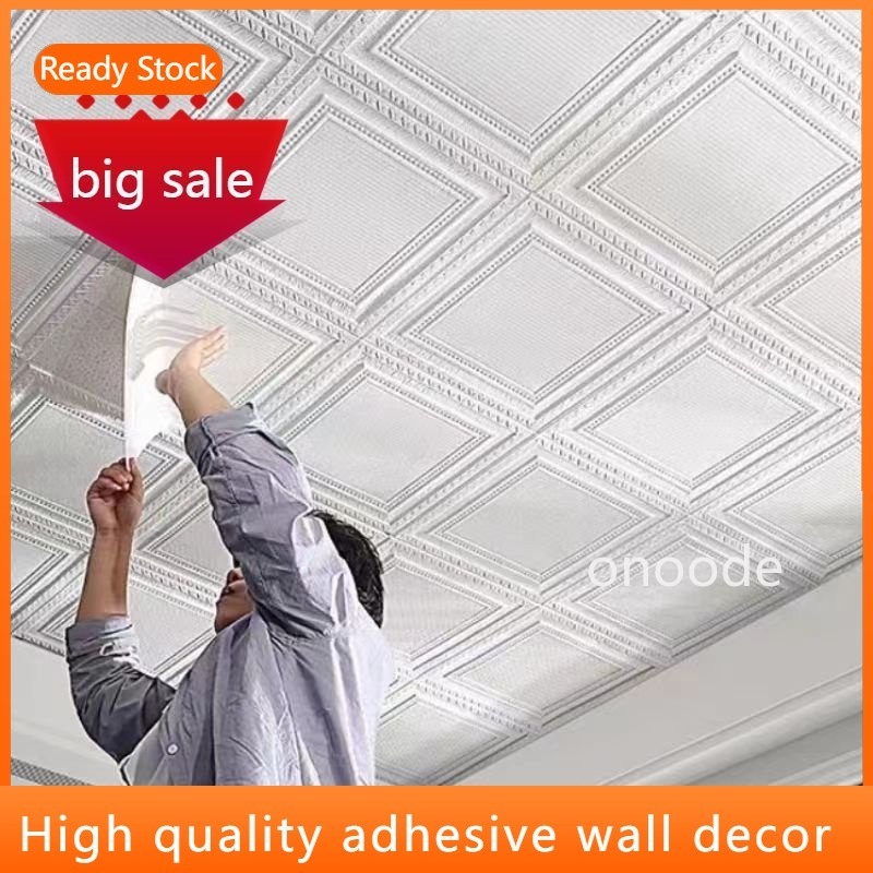 Waterproof 3D Foam Wallpaper Adhesive Wall Paper Dinding Wall Sticker Decoration Roof Ceiling Home Wall Panner Decor