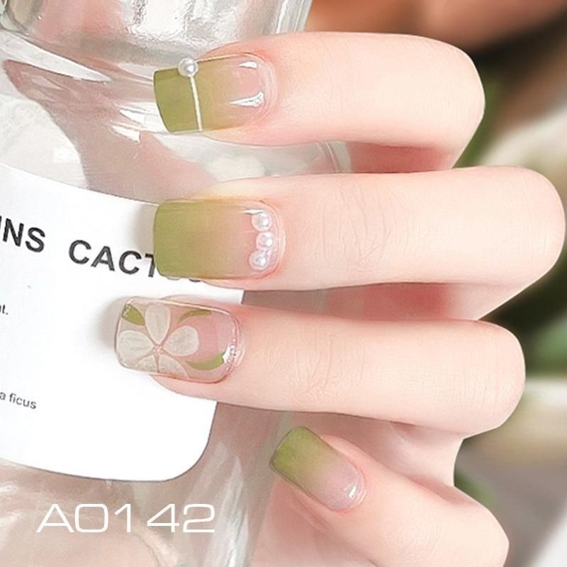 High quality DIY Press On Kuku Palsu A0142 Isi 24 Keping + Gam Jell876