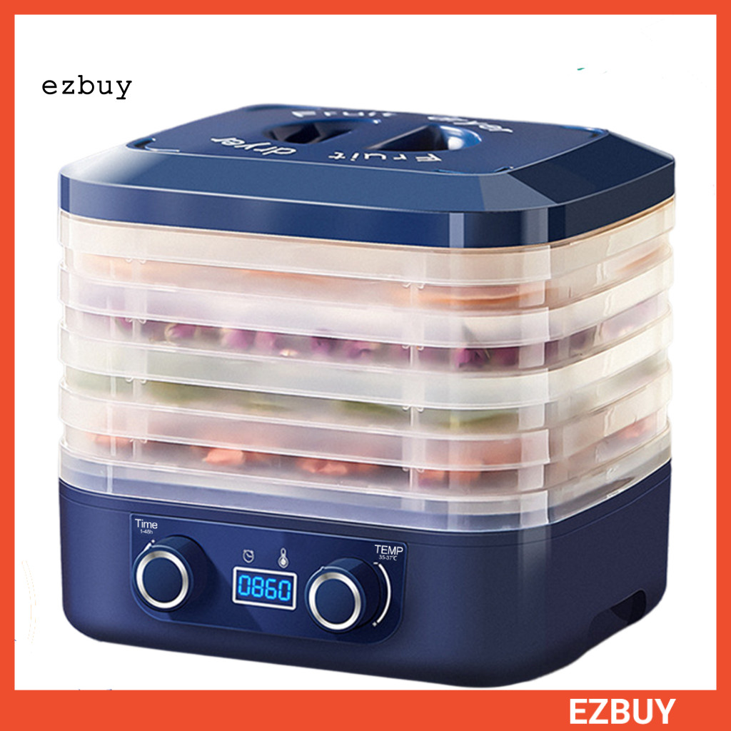 [EY] Dry Fruit Machine 48-hour Timer Dehydrator Compact Electric Food Dehydrator with Timer and Temperature Control Capacity 5 Layers Eu Plug Preserver Machine for Southeast