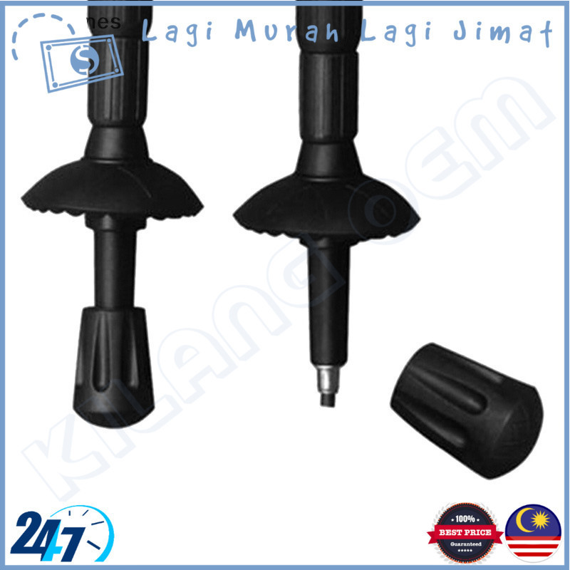1pc x Durable Strong Outdoor Rubber Tip End Cap Hammers Trekking Pole Hiking Stick Base Bracket Tapak Tongkat