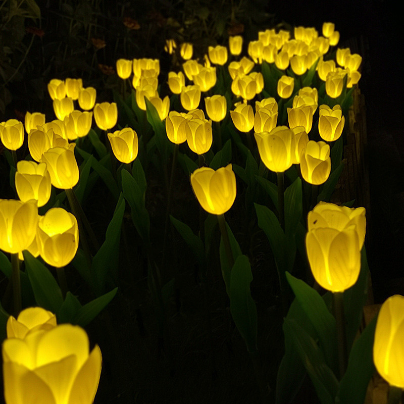 Reliable Versatile Solar Tulip Flower B & Lighting Landscape Light Garden Decoration Floor Plug LED Atmosphere Inn La... - Image 3