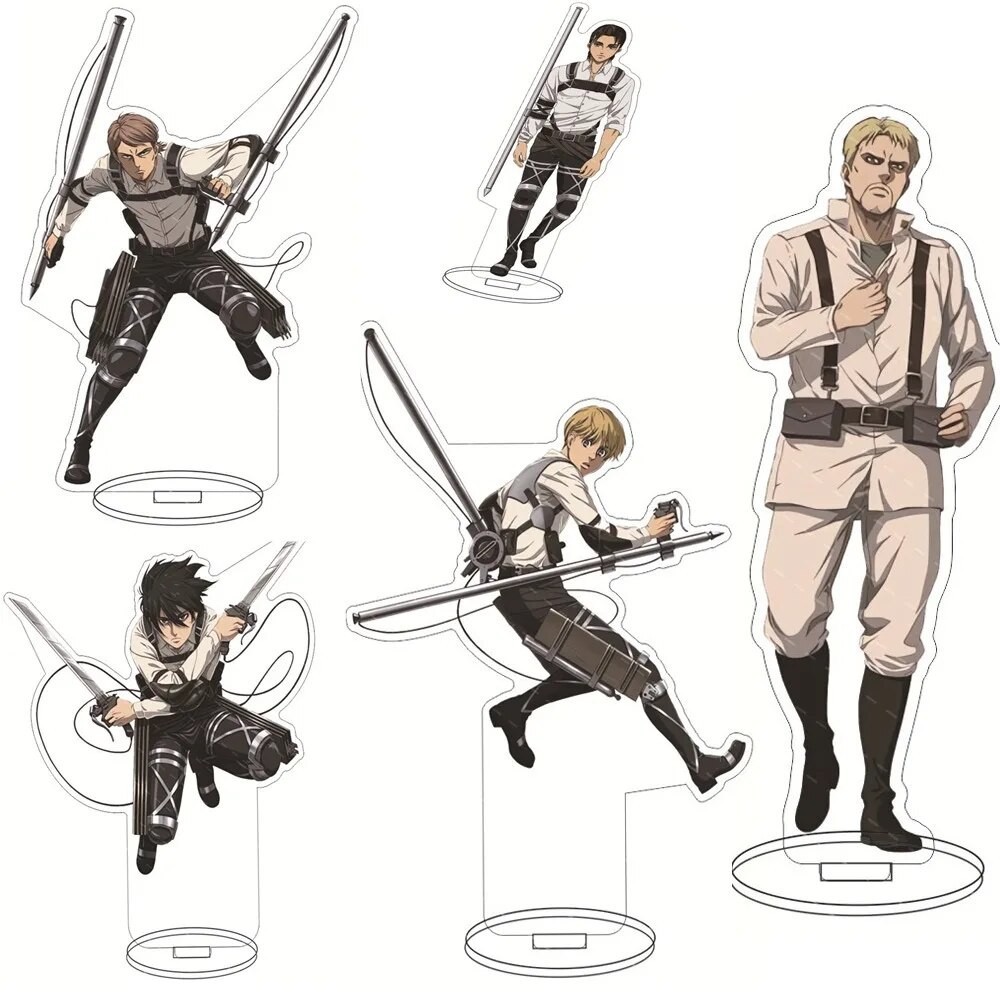 Attack on Titan keychain AOT Mikasa Armin Levi·Ackerman Eren Jaeger b06 Backpack bag decoration accessory