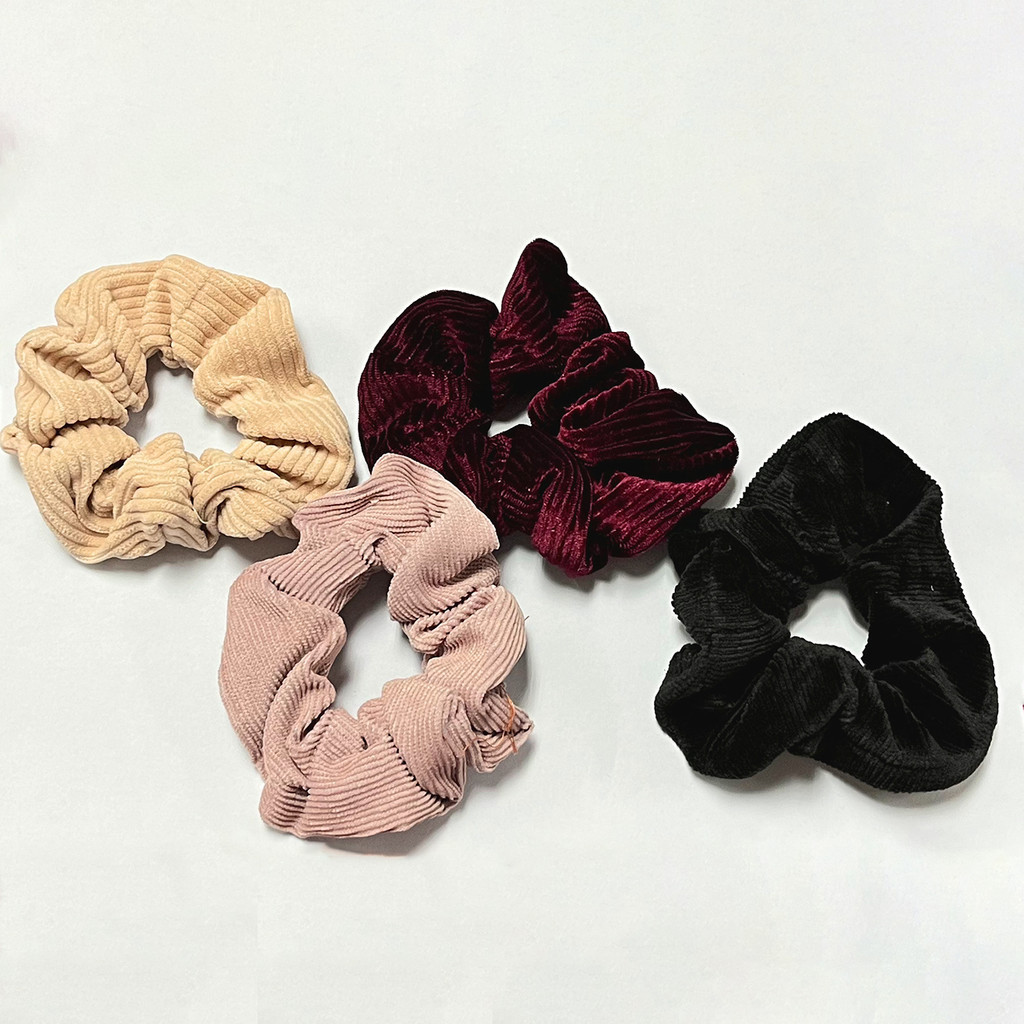 Korean Satin Scrunchies Flower Hair Tie Women Ladies Female Girls Ponytail Hairband Elastic Fashion Accessories Women87