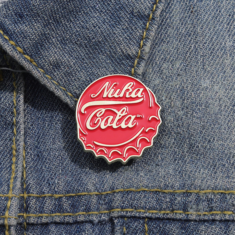 Nuclear Fallout Enamel Brooch Star Wars Coke Bottle Cap Backpack Badge Clothing Accessories Jewelry Gift