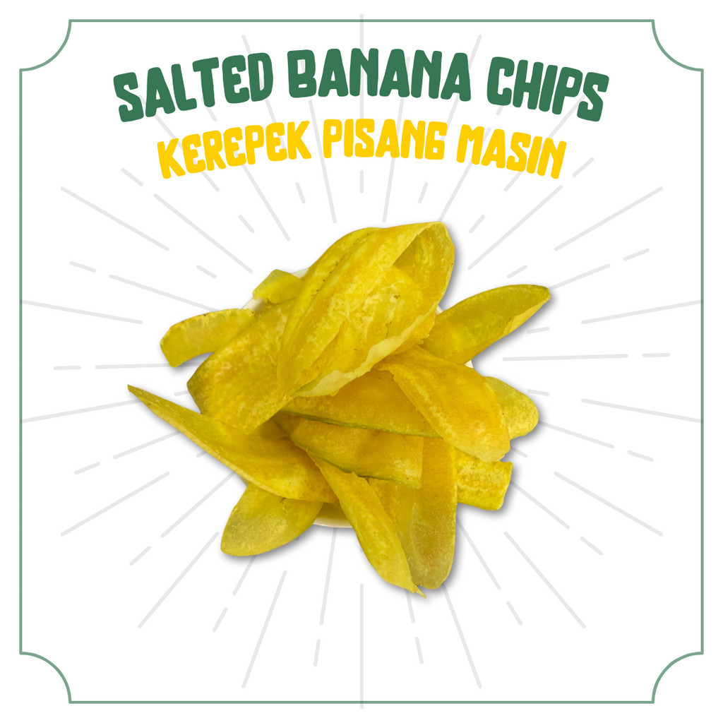 [BARU & VIRAL] HNL Kerepek Pisang Masin / Banana Salted Chips | BORONG