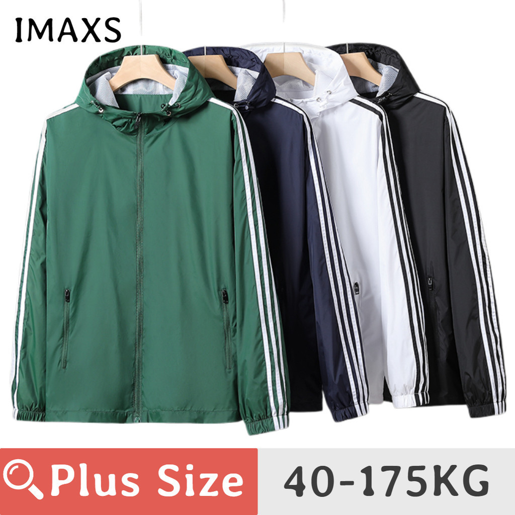 40-175KG PLUS SIZE Jacket Men Outdoor Waterproof Hooded Windbreaker Oversize Green Coats