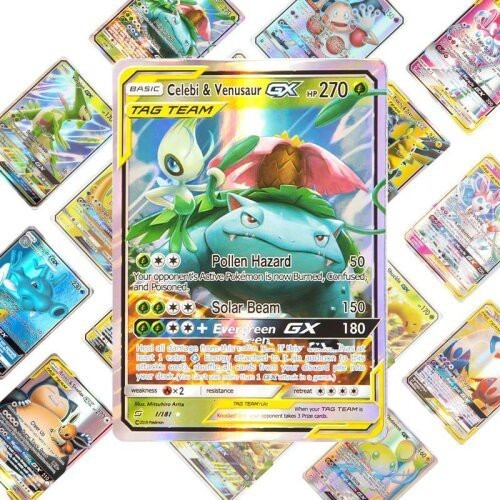 Purpose Quality 120pcs/box Pokemon Cards 60GX + 60MEGA TCG Shining TagTeamGX English Game Battle Carte Trading CardTo... - Image 2