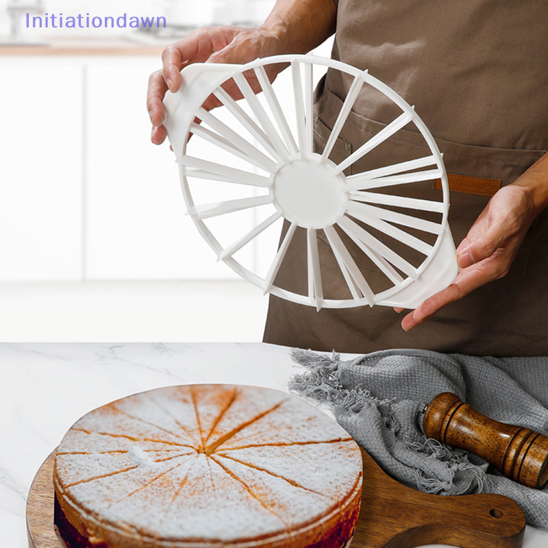 [Initiationdawn] 1PC Slices Cake Equal Portion Cutter Round Bread Dessert Mousse Divider  