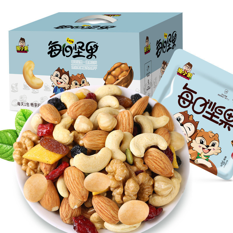每日坚果 Daily Nuts/Mixed Nuts Original Healthy Roasted Dried Fruit 7种搭配混合坚果 孕妇儿童 干果仁小吃休闲健康零食 养生健康瘦身早餐干粮