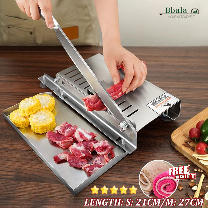 Commercial Household Manual Lamb Slicer Bone Cutting Machine Beef Herb Mutton Rolls Cutter Meat Slicer Kitchen Gadgets